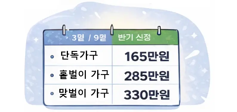 근로장려금 지그액과 일정