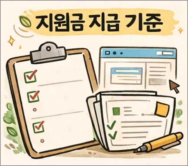 지원금 지급기준