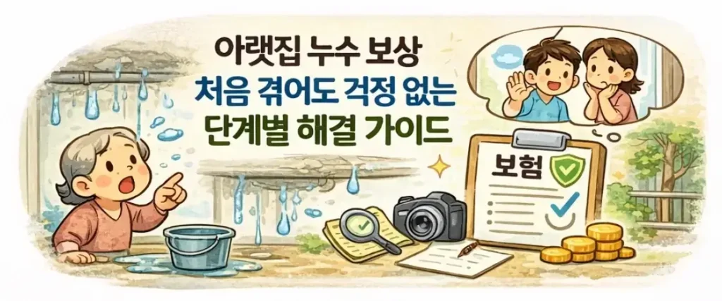 아랫집 누수 보상: 단계별 해결가이드