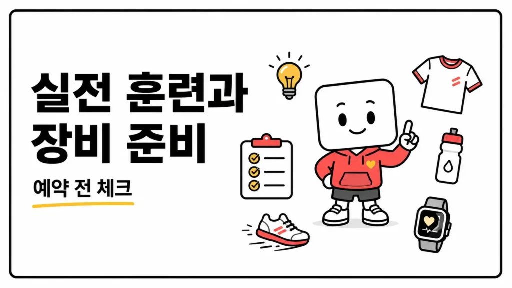 실전 훈련과 장비 준비