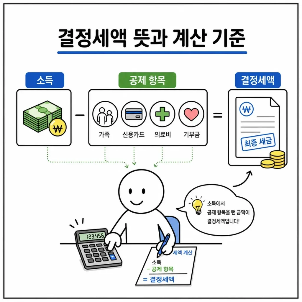 결정세액 뜻과 계산 기준