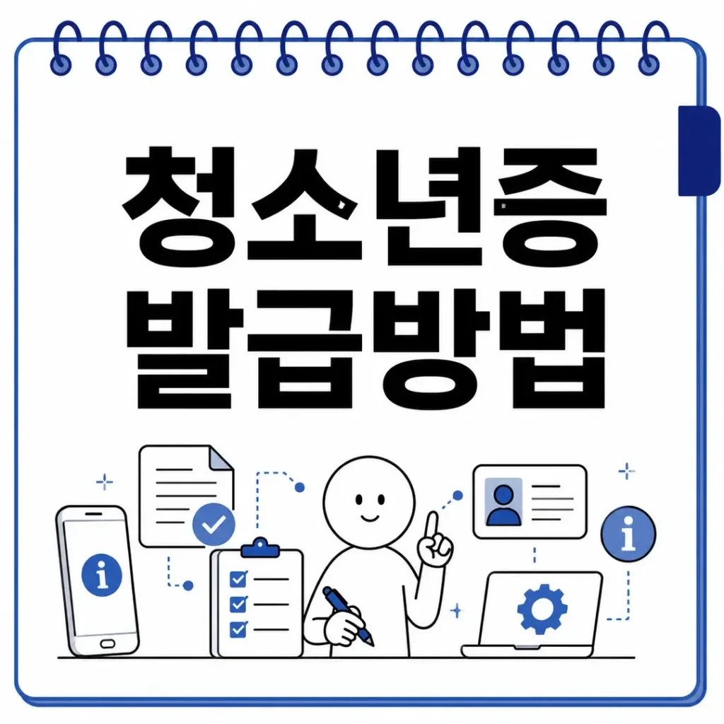 청소년증 발급방법