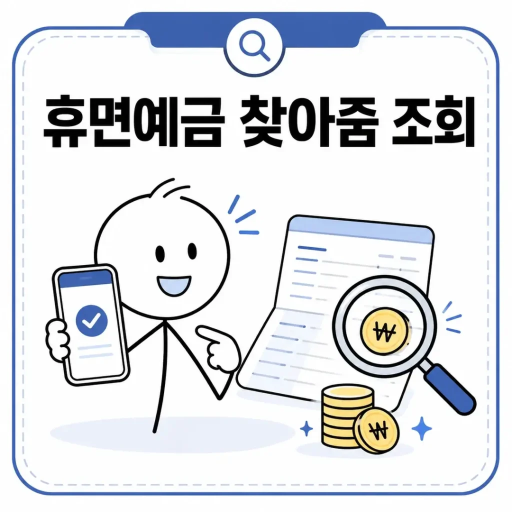 휴면에금 찾아줌 조회