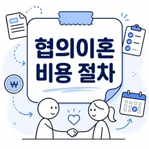 협의이혼 비용 및 절차