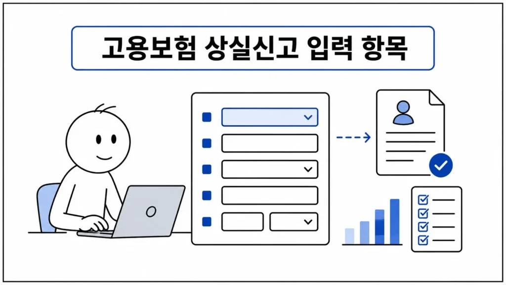 고용보험 상실신고 입력 항목