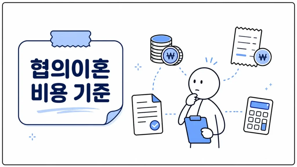 협의이혼 비용 기준