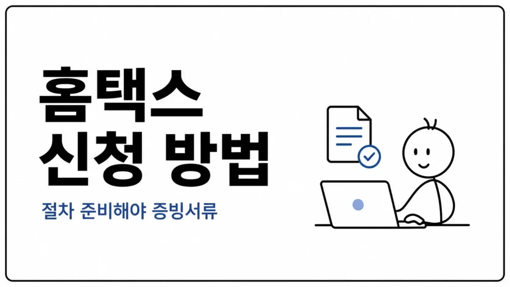 홈택스 경정청구 신청 방법