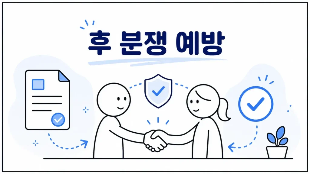 협의이혼 후 분쟁 예방