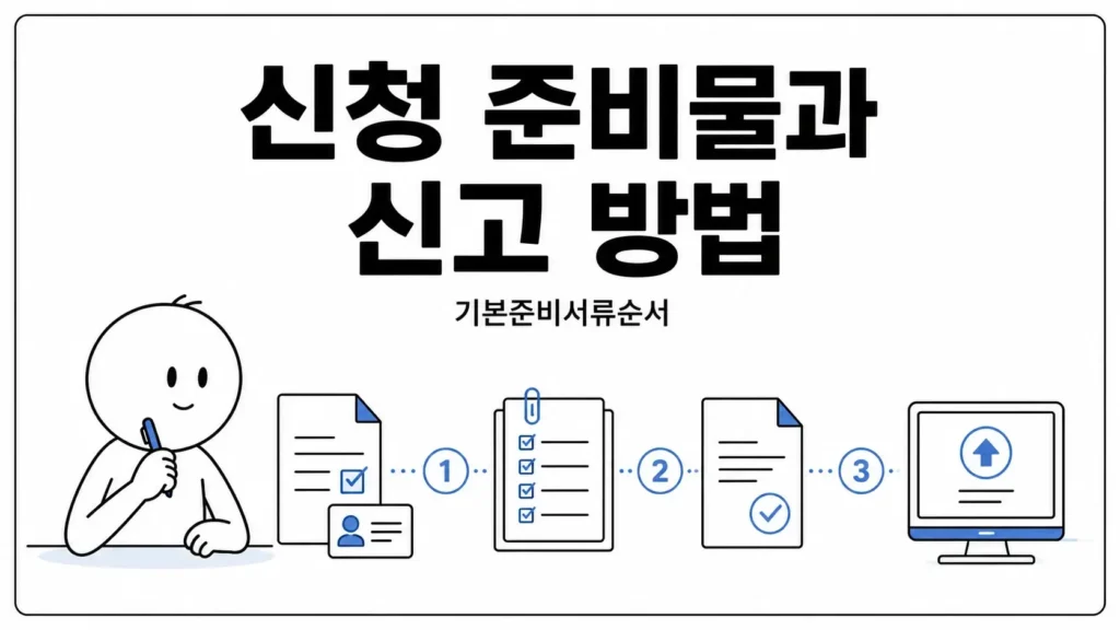 신청 준비물과 소득 신고 방법