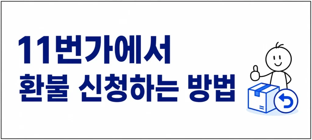 11번가 환불 신청하는 방법