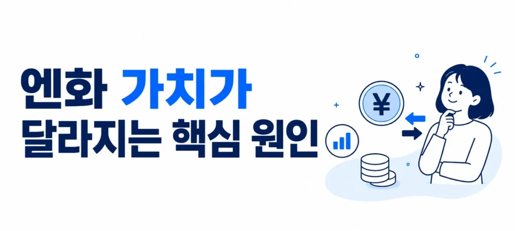 엔화 가치가 달라지는 핵심 원인