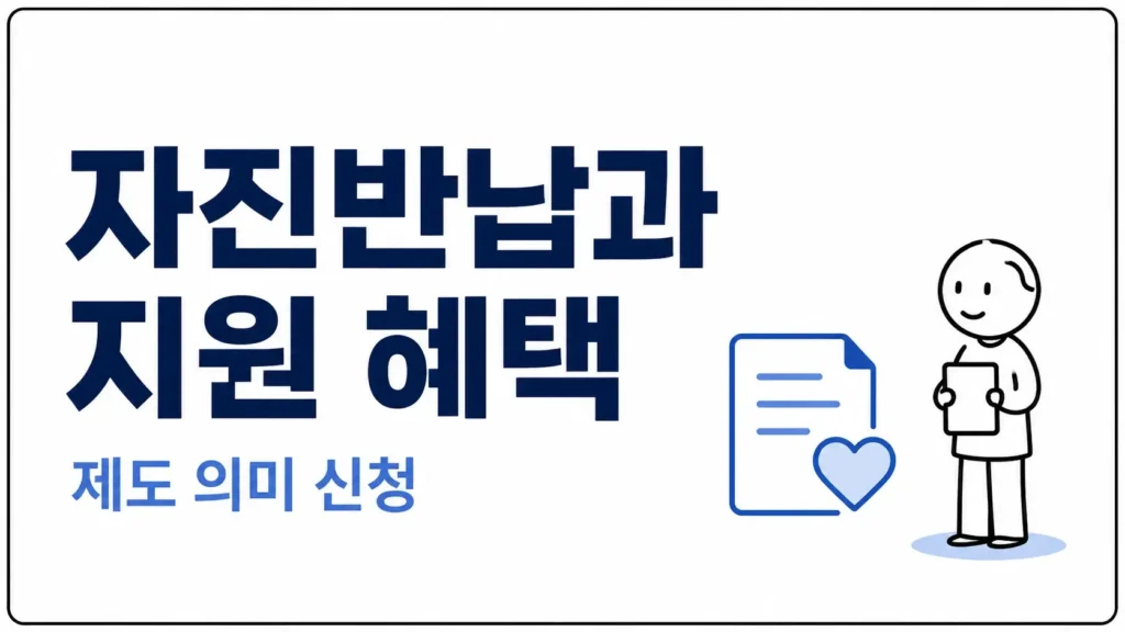 운전면허 자진반납과 지원 혜택