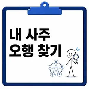 내 사주 오행 찾기