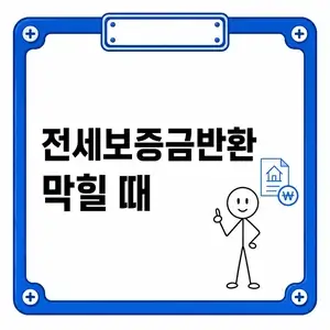 전세보증금반환 막힐 때