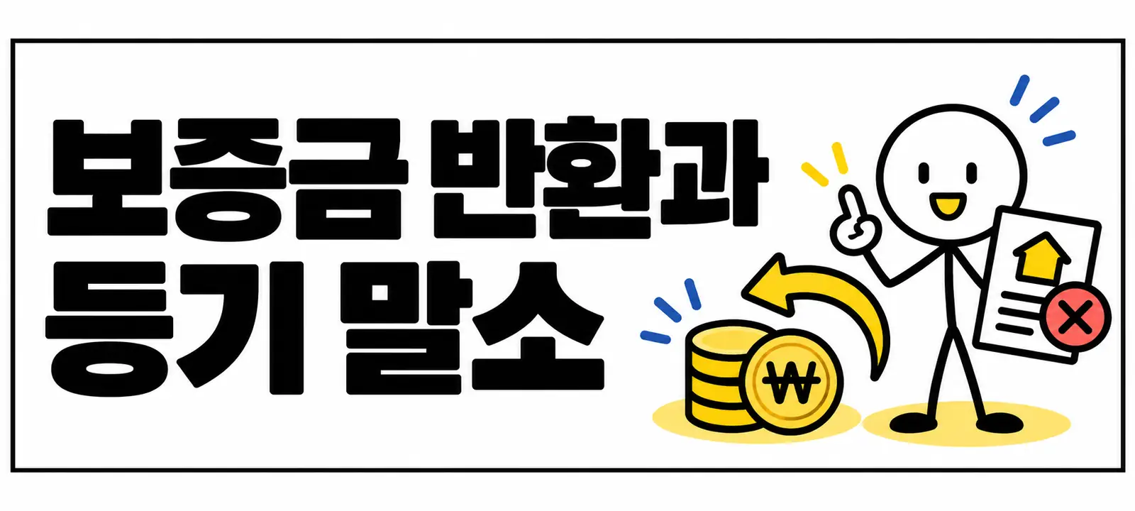 보증금 반환과 등기 말소